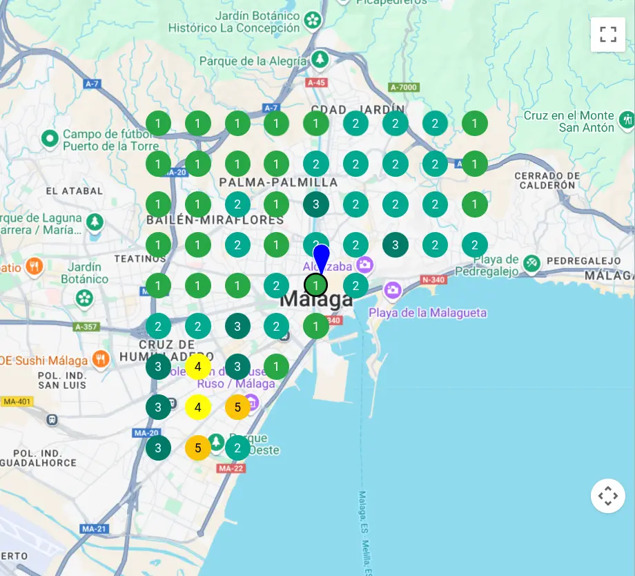 imagen de un negocio de seo local Málaga